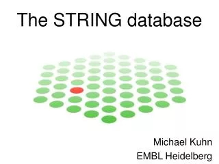 The STRING database