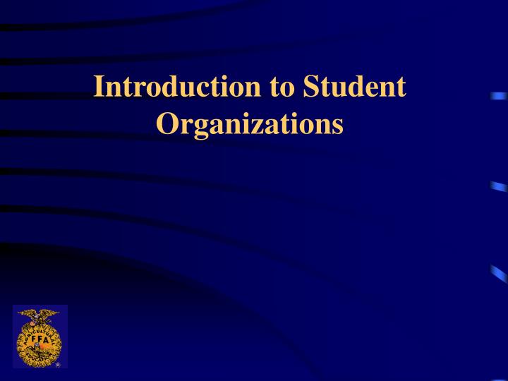 introduction to student organizations