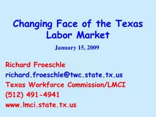 Changing Face of the Texas Labor Market