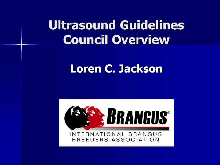 ultrasound guidelines council overview