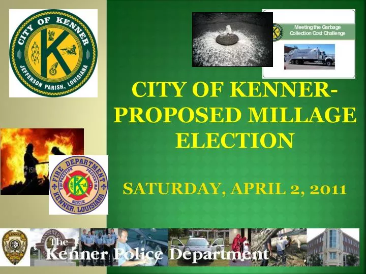 city of kenner proposed millage election saturday april 2 2011