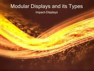 Modular Displays and its Types