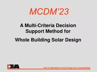 MCDM’23