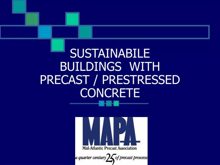 sustainabile buildings with precast prestressed concrete