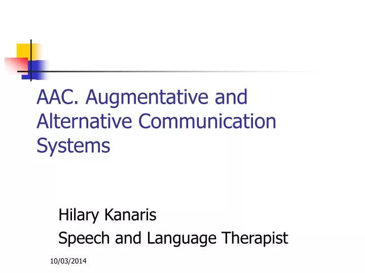 aac augmentative and alternative communication systems