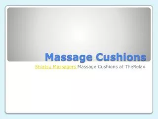 Top Shiatsu Massagers