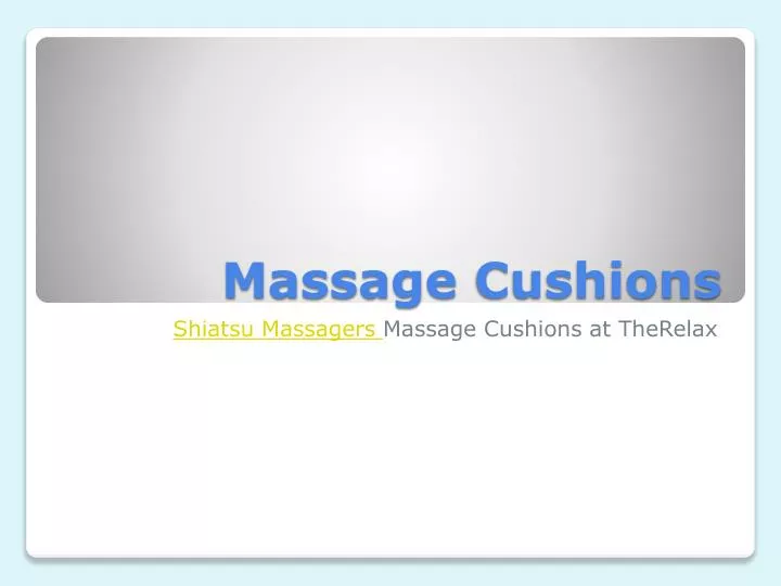 massage cushions