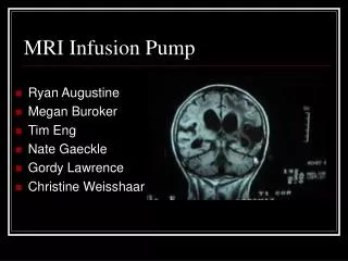 MRI Infusion Pump