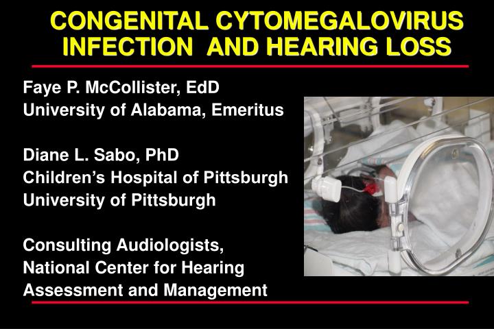 congenital cytomegalovirus infection and hearing loss