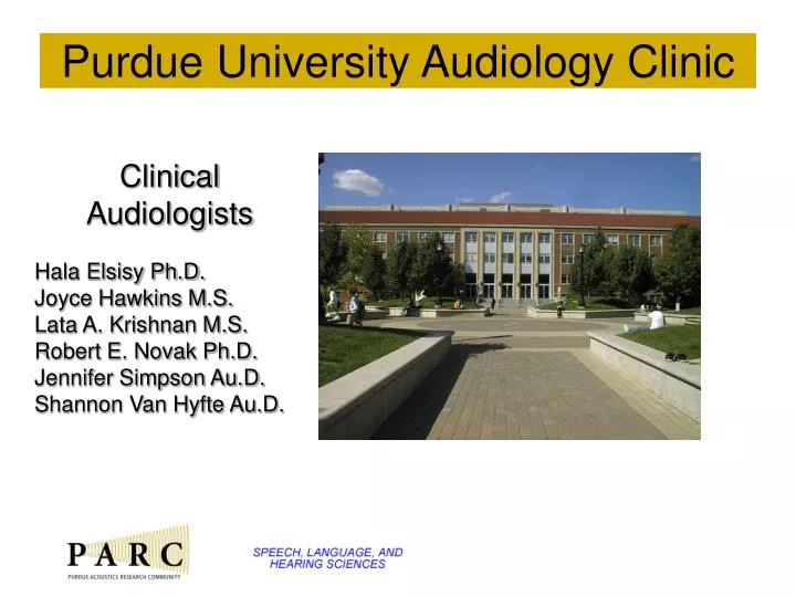 purdue university audiology clinic