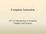 Computer Animation - slide 1