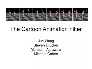 The Cartoon Animation Filter