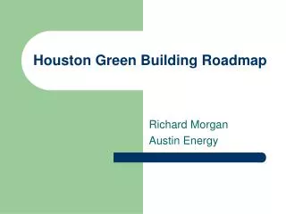 Houston Green Building Roadmap