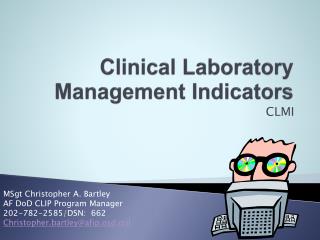 Clinical Laboratory Management Indicators