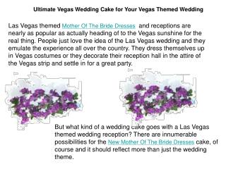 Ultimate Vegas Wedding Cake for Your Vegas Themed Wedding