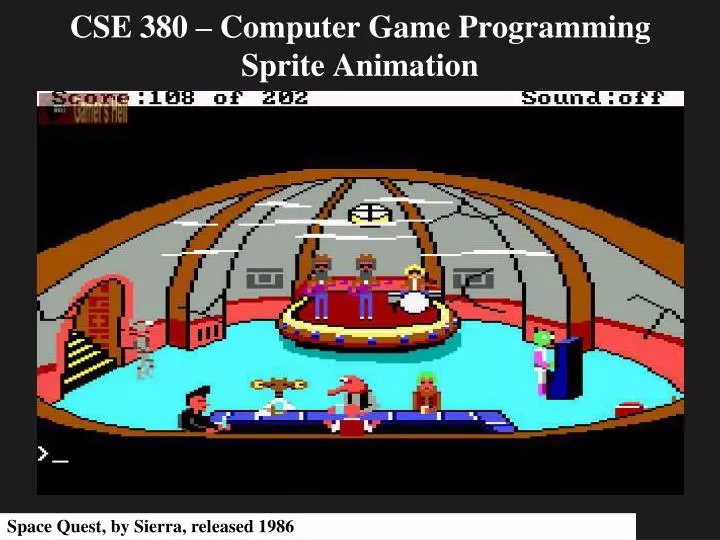 cse 380 computer game programming sprite animation