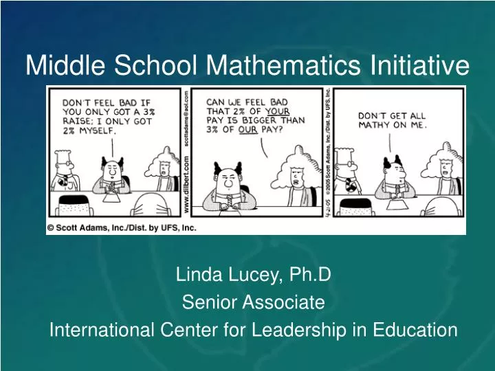 middle school mathematics initiative