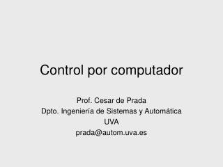 Control por computador