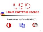 LIGHT EMITTING DIODES - slide 1