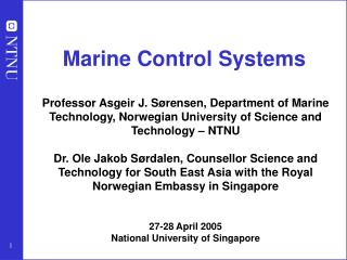 Marine Control Systems