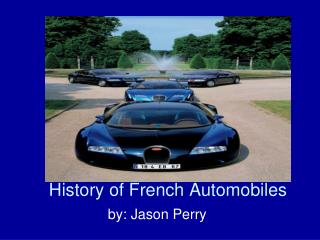 History of French Automobiles
