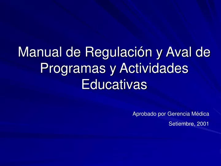 manual de regulaci n y aval de programas y actividades educativas