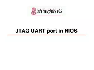 JTAG UART port in NIOS