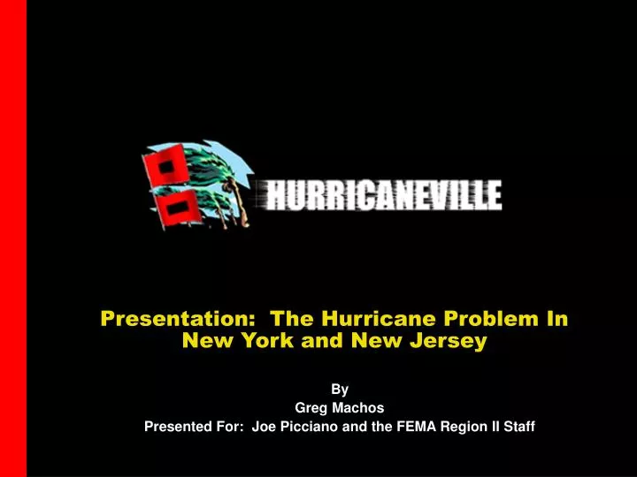 presentation the hurricane problem in new york and new jersey