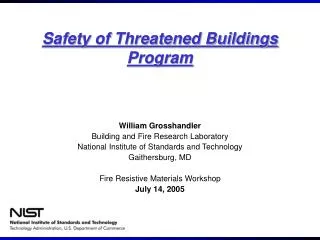 Safety of Threatened Buildings Program