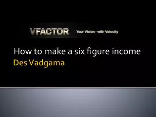 How to make a six figure income