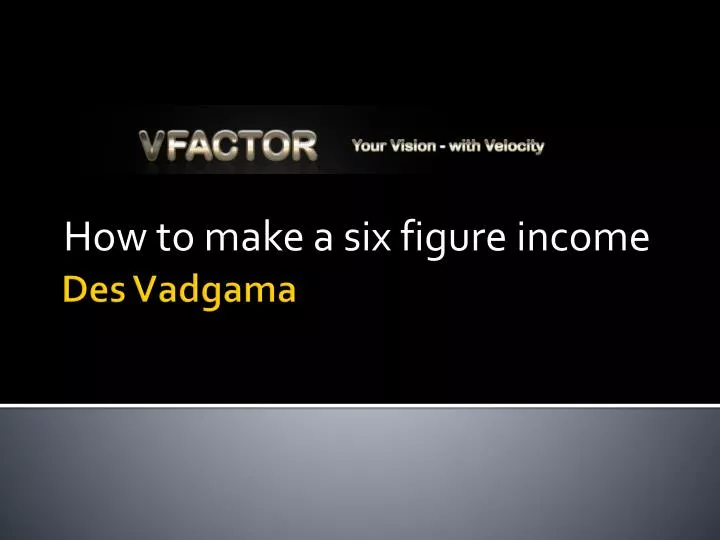 how to make a six figure income