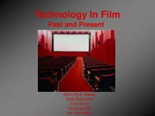 Technology In Film
