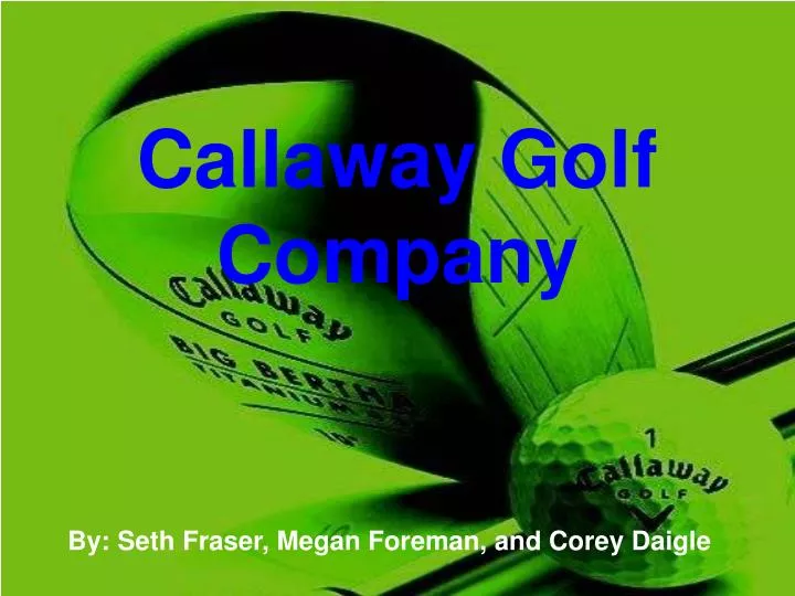callaway golf company