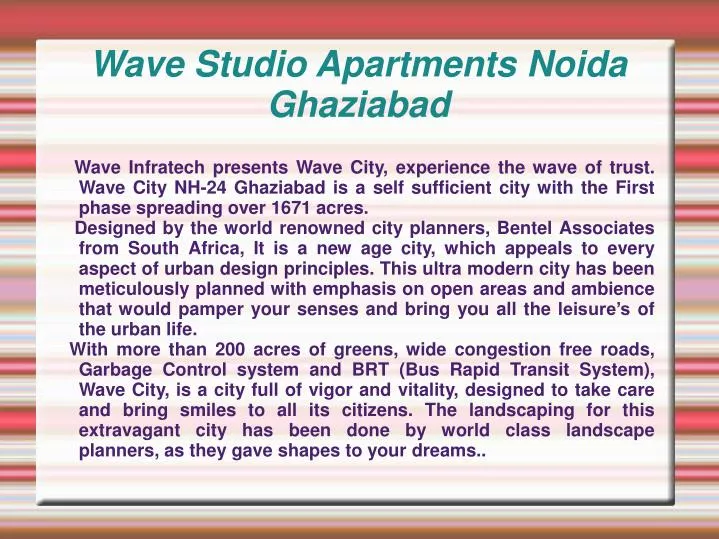 wave studio apartments noida ghaziabad