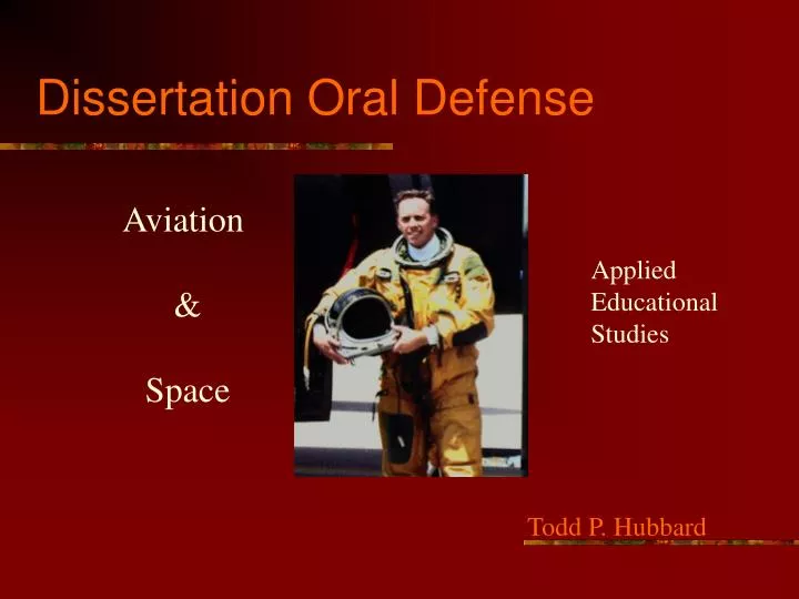 dissertation oral defense