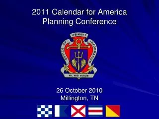 2011 Calendar for America Planning Conference