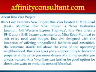 Rna Projects In Mira Road !09999684166! Rna New Projects