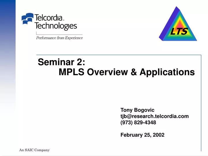 seminar 2 mpls overview applications