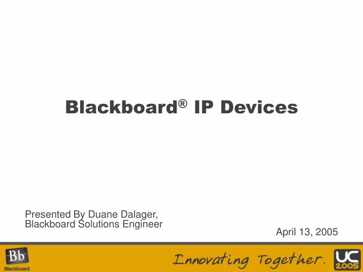 blackboard ip devices