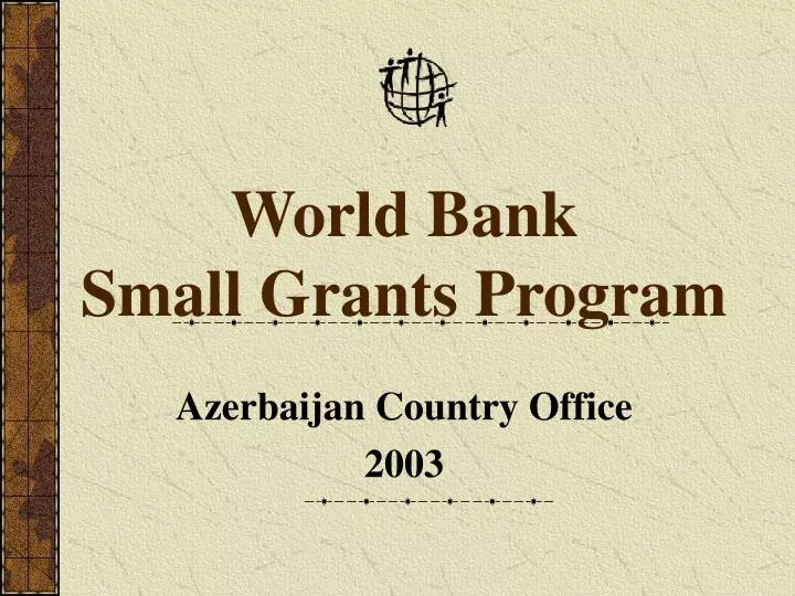 world bank small grants program