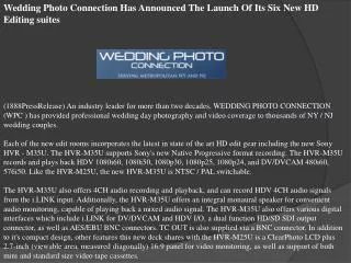 Wedding Photo Connection Has Announced The Launch Of Its Six