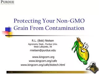 Protecting Your Non-GMO Grain From Contamination