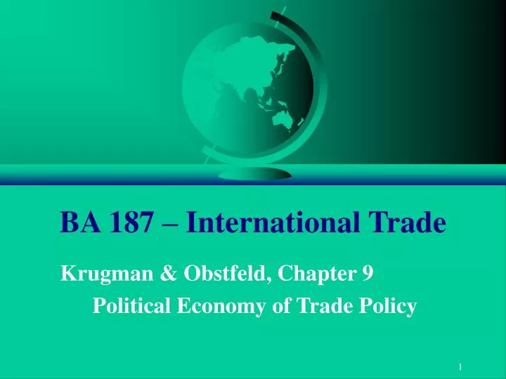 ba 187 international trade