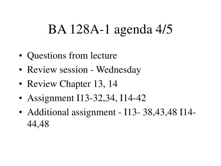 ba 128a 1 agenda 4 5