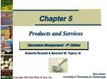 Products and Services - slide 1