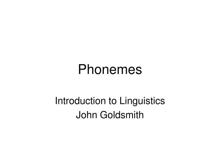 phonemes
