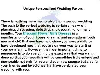 Unique Personalized Wedding Favors