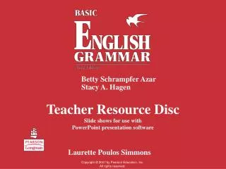 Teacher Resource Disc Slide shows for use with PowerPoint presentation software