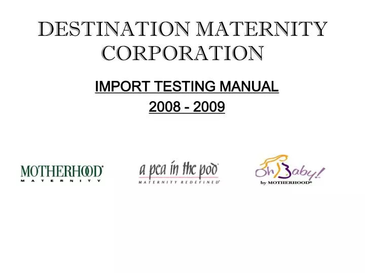 destination maternity corporation