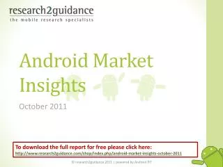 Android Market Insights- October 2011